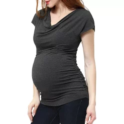 Maternity Pokkori Cowlneck Top -Women's Pokkori Clothing 5165037 ALT2