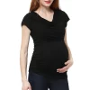 Maternity Pokkori Cowlneck Top