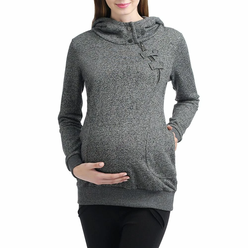 Maternity Pokkori Asymmetrical Zip Hoodie 3 Maternity Pokkori Asymmetrical Zip Hoodie