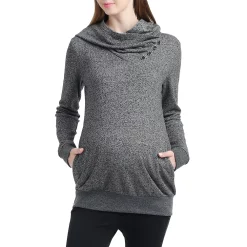 Maternity Pokkori Slouch Neck Hoodie