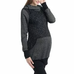 Maternity Pokkori Wrap Collar Hoodie -Women's Pokkori Clothing 5165064 ALT2