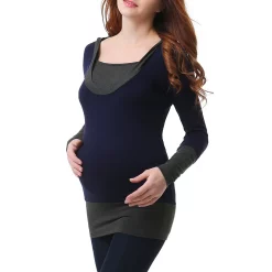 Maternity Pokkori Colorblock Hoodie -Women's Pokkori Clothing 5165067 ALT2
