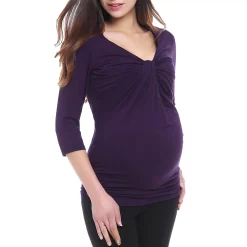 Maternity Pokkori Twist Knot Top -Women's Pokkori Clothing 5165068 ALT2