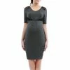 Maternity Pokkori Knot Front Lace Accent Dress -Women's Pokkori Clothing 5165294
