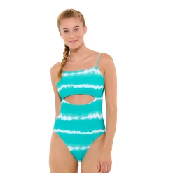 Juniors' Ninety-Nine° Cut Out One-Piece Swimsuit