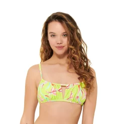Juniors' Ninety-Nine° Shirred Bikini Swim Top -Women's Pokkori Clothing 5175481 Spring Oasis
