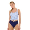 Juniors' Ninety-Nine° Knot-Front Crop Tankini Top 1 Juniors' Ninety-Nine° Knot-Front Crop Tankini Top -Women's Pokkori Clothing 5175535 Daisy Sky