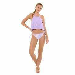 Juniors' Ninety-Nine° Crochet High-Neck Midkini Swim Top -Women's Pokkori Clothing 5175539 ALT6