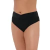 Juniors' Plus Size Ninety-Nine° High-Waist Cheeky Swim Bottoms 2 Juniors' Plus Size Ninety-Nine° High-Waist Cheeky Swim Bottoms -Women's Pokkori Clothing 5175541 Black