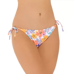 Juniors' Ninety-Nine° Side-Tie Hipster Swim Bottoms -Women's Pokkori Clothing 5175823 Wild Garden