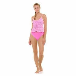 Juniors' Ninety-Nine° Ruched Crop Tankini Top -Women's Pokkori Clothing 5175850 ALT6