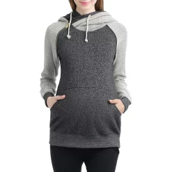 Maternity Pokkori Asymmetrical Zip Hoodie