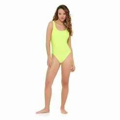 Juniors' Ninety-Nine Degrees° High-Leg Cheeky One-Piece Swimsuit -Women's Pokkori Clothing 5267685 ALT3