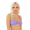 Juniors' Ninety-Nine° Wide-Strap Bandeau Swim Top 1 Juniors' Ninety-Nine° Wide-Strap Bandeau Swim Top -Women's Pokkori Clothing 5269299 Paisley Purple Dot