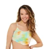 Juniors' Ninety-Nine Degrees° Hanky-Hem Halter Swim Top 2 Juniors' Ninety-Nine Degrees° Hanky-Hem Halter Swim Top -Women's Pokkori Clothing 5269327 Cotton Candy Sky