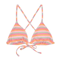 Juniors' Ninety-Nine Degrees° Shirred Triangle Swim Top -Women's Pokkori Clothing 5269332 ALT4