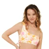 Juniors' Ninety-Nine Degrees° One-Shoulder Lace-Up Bikini Top -Women's Pokkori Clothing 5269368