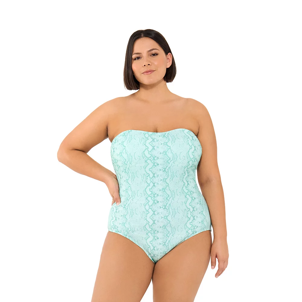 Juniors' Plus Size Ninety-Nine° Cutout Bandeau One-Piece Swimsuit 6 Juniors' Plus Size Ninety-Nine° Cutout Bandeau One-Piece Swimsuit - Image 4