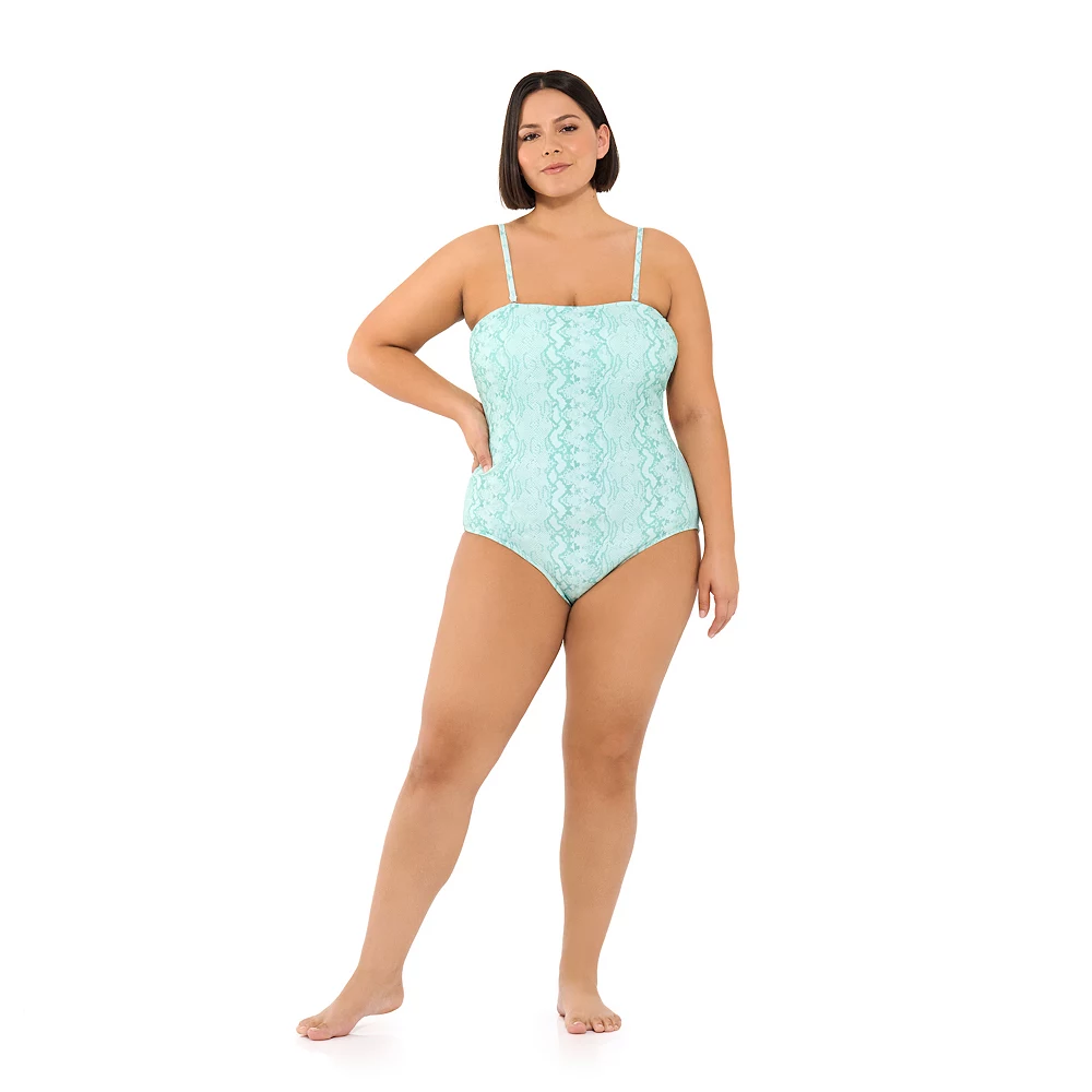 Juniors' Plus Size Ninety-Nine° Cutout Bandeau One-Piece Swimsuit 9 Juniors' Plus Size Ninety-Nine° Cutout Bandeau One-Piece Swimsuit - Image 7