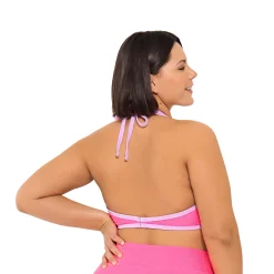 Juniors' Plus Size Ninety-Nine° Halter Swim Top -Women's Pokkori Clothing 5270125 ALT