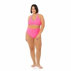 Juniors' Plus Size Ninety-Nine° Halter Swim Top -Women's Pokkori Clothing 5270125 ALT4