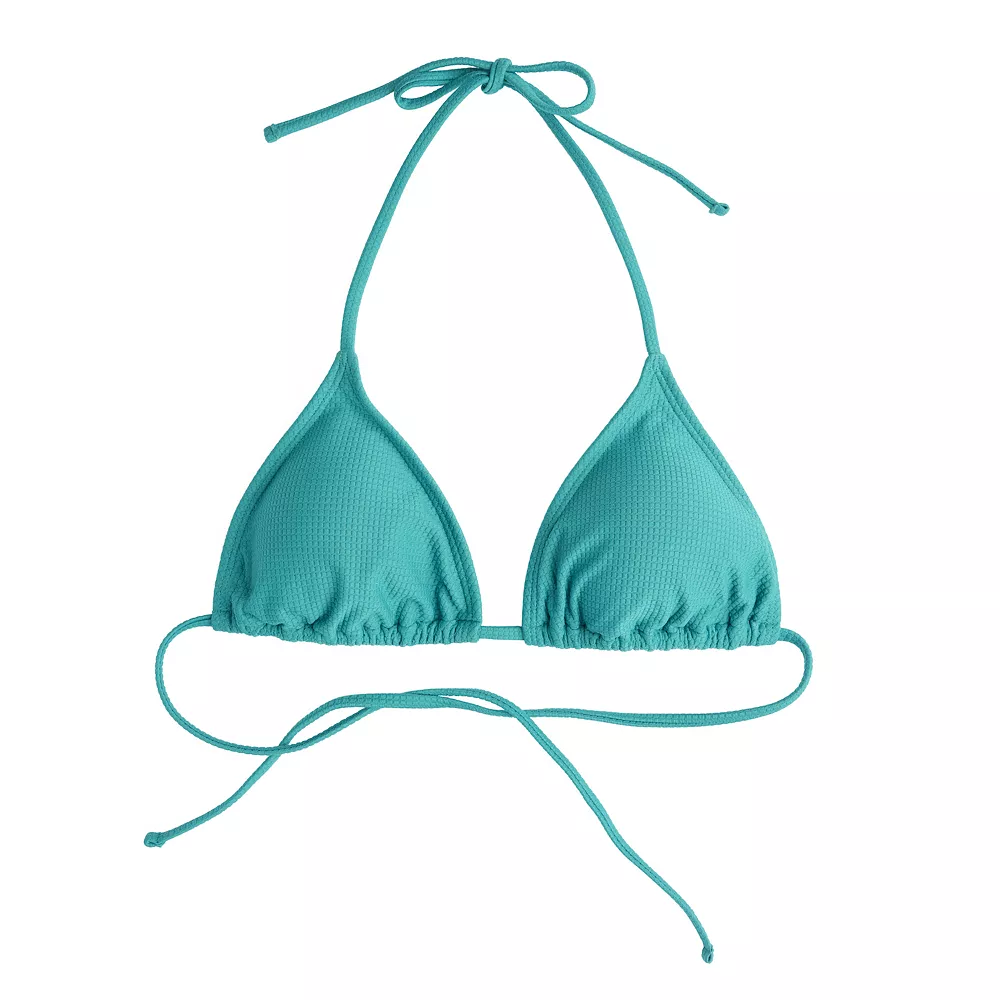 Juniors' Ninety-Nine Degrees° Triangle Bikini Top 11 Juniors' Ninety-Nine Degrees° Triangle Bikini Top - Image 9