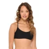 Juniors' Ninety-Nine Degrees° Swim Bralette Top -Women's Pokkori Clothing 5326395 Black