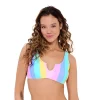 Juniors' Ninety-Nine° Notch Front Bralette Swim Top 1 Juniors' Ninety-Nine° Notch Front Bralette Swim Top -Women's Pokkori Clothing 5502917 Sherbet Stripe