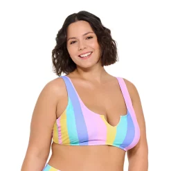 Juniors' Plus Size Ninety-Nine° Notch Front Bralette Swim Top 8 Juniors' Plus Size Ninety-Nine° Notch Front Bralette Swim Top -Women's Pokkori Clothing 5503008 ALT2