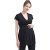Maternity Pokkori Essential Wrap Nursing Top -Women's Pokkori Clothing 5703611 Black