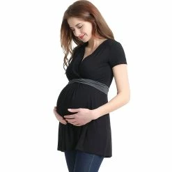 Maternity Pokkori Faux-Wrap Nursing Top -Women's Pokkori Clothing 5703642 ALT2