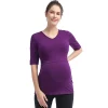 Maternity Pokkori Tiered Nursing Top -Women's Pokkori Clothing 5703654 Eggplant