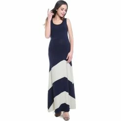 Maternity Pokkori Colorblock Maxi Dress -Women's Pokkori Clothing 5703669 ALT3