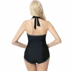 Maternity Pokkori UPF 50+ Halter One-Piece Swimsuit -Women's Pokkori Clothing 5703683 ALT