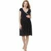 Maternity Pokkori Lace-Accent Nursing Nightgown -Women's Pokkori Clothing 5703703