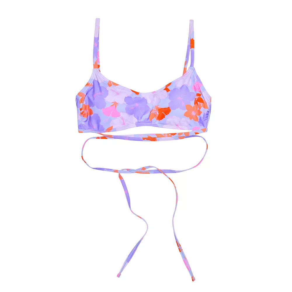 Juniors' Ninety-Nine Degrees° Strappy Bikini Top 8 Juniors' Ninety-Nine Degrees° Strappy Bikini Top - Image 6