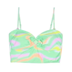 Juniors' Ninety-Nine Degrees° Ring Crop Tankini Top -Women's Pokkori Clothing 5759140 ALT5