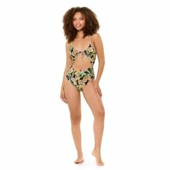 Juniors' Ninety-Nine Degrees° Tunnel Cutout One-Piece Swimsuit -Women's Pokkori Clothing 5759141 ALT3
