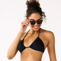 Juniors' Ninety-Nine Degrees° Adjustable Triangle Bikini Top