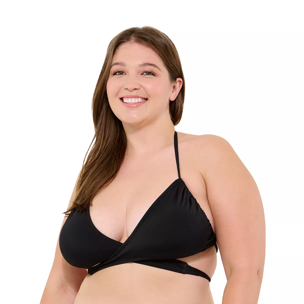 Juniors' Plus Size Ninety-Nine Degrees° Adjustable Halter Bikini Top 6 Juniors' Plus Size Ninety-Nine Degrees° Adjustable Halter Bikini Top - Image 4