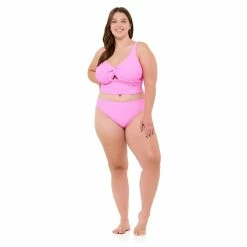 Juniors' Plus Size Ninety-Nine Degrees° Twist Crop Tankini Top -Women's Pokkori Clothing 5759989 ALT3