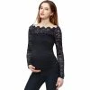 Maternity Pokkori Lace Overlay Blouse -Women's Pokkori Clothing 5932359