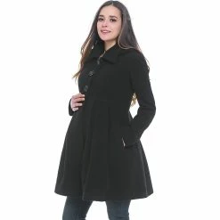 Maternity Pokkori Wool-Blend Coat