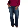 Poetic Justice Women's Plus Size Mid Rise Flare Jean 2 Poetic Justice Women's Plus Size Mid Rise Flare Jean -Women's Pokkori Clothing 6061340