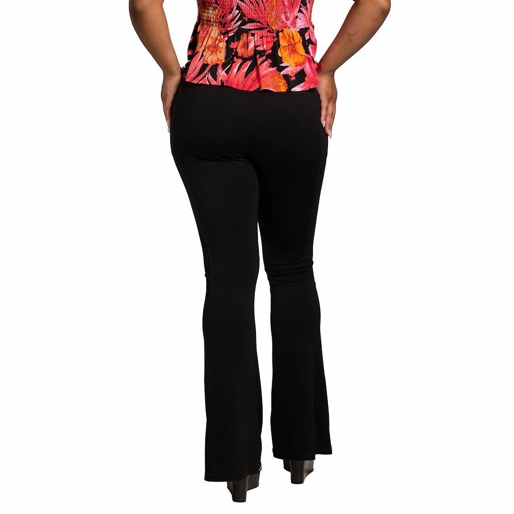 Poetic Justice Women's High Rise Fitted Flare Pant 4 Poetic Justice Women's High Rise Fitted Flare Pant - Image 2