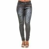 Poetic Justice Women's Curvy Fit Coated Stretch Twill Animal Print Jeans 2 Poetic Justice Women's Curvy Fit Coated Stretch Twill Animal Print Jeans -Women's Pokkori Clothing 6061478