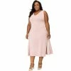 Poetic Justice Plus Size Curvy Women's Athletic Stripe A-Line Midi Dress -Women's Pokkori Clothing 6061519