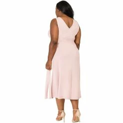 Poetic Justice Plus Size Curvy Women's Athletic Stripe A-Line Midi Dress 8 Poetic Justice Plus Size Curvy Women's Athletic Stripe A-Line Midi Dress -Women's Pokkori Clothing 6061519 ALT2