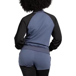 Poetic Justice Women's Zip Up Contrast Blocked Sweatshirt Jacket -Women's Pokkori Clothing 6136927 ALT