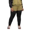 Poetic Justice Women's Plus Size Contrast Blocked Slim Jogger -Women's Pokkori Clothing 6136947 Light Olive